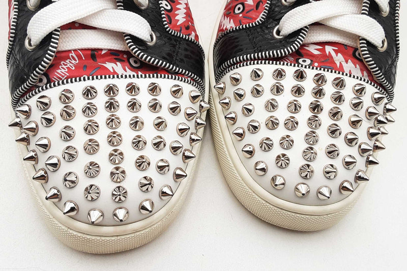 Christian Louboutin Lou Spikes High Top Trainers Size 41 Eb0125lorsa