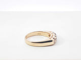 0.60 Cttw Diamond & 14k Yellow Gold Four Stone Ring 5 Grams Size 6.25 Fw0926rxzdu