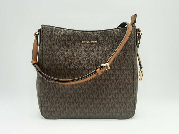 Michael Kors Jet Set Travel Mk Logo Large Messenger Bag Fw1024wwsa