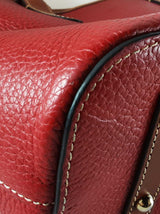 Dooney & Bourke Brielle Tote Bag In Red Pebbled Leather Fw1025wxde