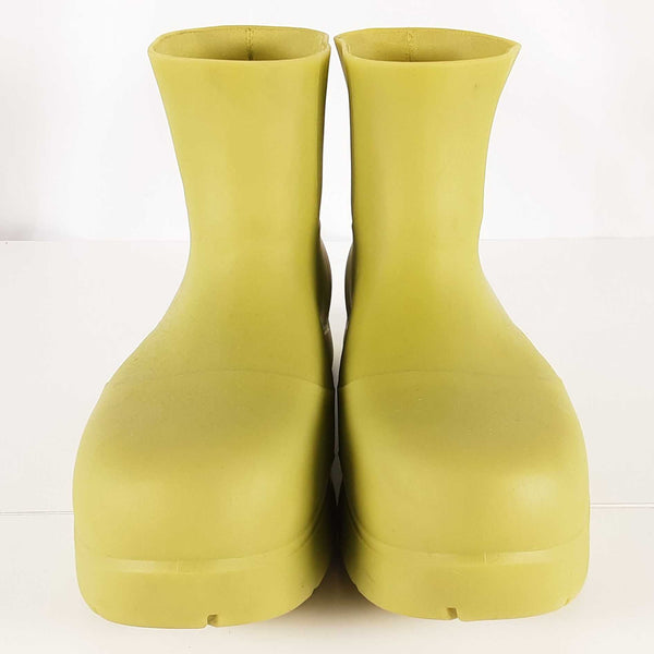 Bottega Veneta Kiwi Green Rubber Puddle Boots Size 44eu