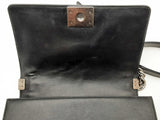 Chanel Medium Boy Bag Woven Leather Black Handbag Aa0425lexzsa