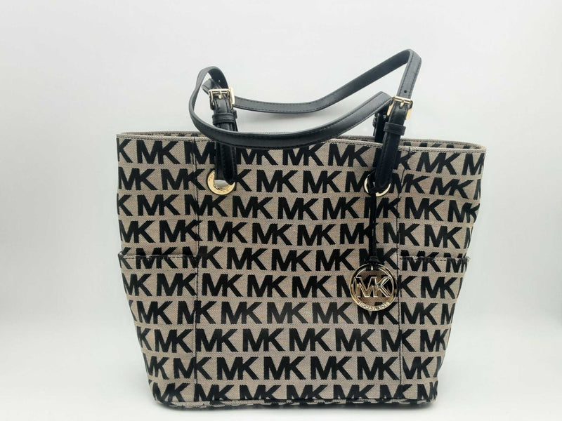 Michael Kors Jet Set Mk Monogram Signature Tote Bag Fwpxsa