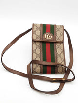 Gucci Gg Supreme Monogram Canvas Web Mini Ophidia Crossbody Eb0926pxzde