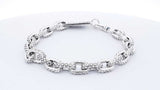 King Baby Sterling Silver Oval Link Bracelet 31.9 Grams 7 Inch Fw0425ixdu