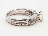 1.80 Cttw 18k White Gold 5.8g Ring Size 6.75 Do0526lorxde