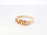 Diamond & 14k Yellow Gold Nugget Band 4.2 Grams Size 9.5 Fw0826pzxdu