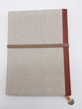 Miu Miu Beige Canvas Wide Ruled Notebook Do1225ocde