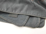 Hermes Jocky Equestrian Race Embroidered Slate Gray Blue Blanket Do0326wcrde