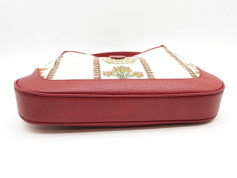 Gucci Jackie 1961 Crown Canvas Shoulder Bag Sd0525izxde