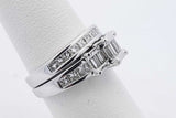 1.48cttw Diamond Ring In 14k White Gold 6.6 Grams Size 5.75 Eb0726wcrsa