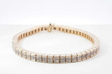 2.2 Cttw Diamond & 14k Yellow Gold Tennis Bracelet 23g 7.5 Inch Fw0526owxdzdu