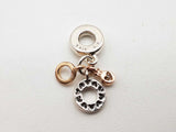 Pandora Triple Ring Logo 0.925 Sterling Silver Dangle Charm Do0526lrde