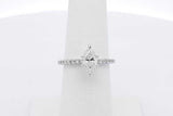 0.6cttw Diamond Ring In 14k White Gold 2.3 Grams Size 5.75 Eb0526wrxsa