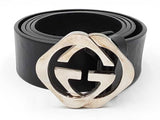 Gucci 182320-497717 Size 40 Black Belt Sd0926crdu