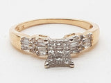 0.26 Cttw Natural Diamonds 14k Two Tone Gold 3.1g Ring Size 9 Do0526wxzde