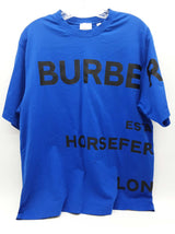 Burberry Horseferry Print Blue Cotton Tshirt Size M Do0926rxde