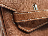 Hermes Birkin 40cm Gold Brown Togo Palladium Handbag Do1024erxzde