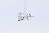 1.0ctw Diamond Stud Screwback Earring In 14k White Gold 0.7 Grams Eb0126lrxzde