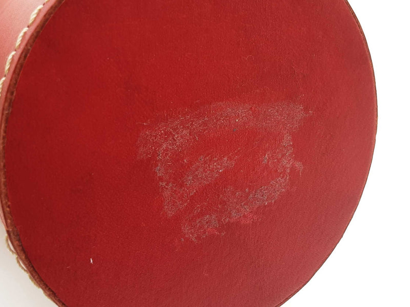 Ferrari Red Leather Wood Tube Collectible Do1025crde