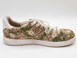 Tory Burch Howell T-monogram Hazel Snow White Daisy Shoes Size Us 8 W Do0125rxde