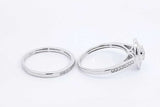 1.59cttw Diamond Wedding Set In 14k White Gold 5.5 Grams Size 9 Eb0126ixzdu