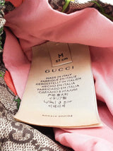 Gucci Twisted Bow Headband In Gg Supreme Flora Silk Size Medium 57cm Fw1026lxzdu