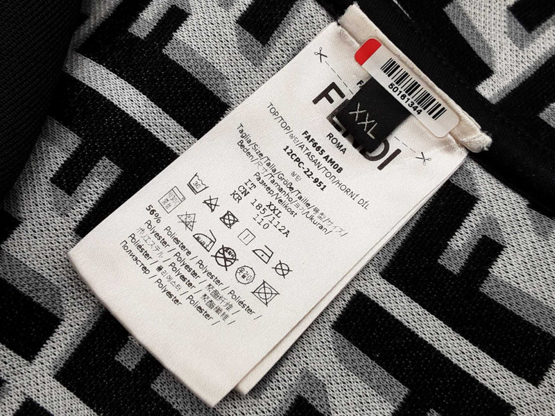 Fendi Black White Logo On Side Track Suit Set Size It Xxl Do0425pxzde