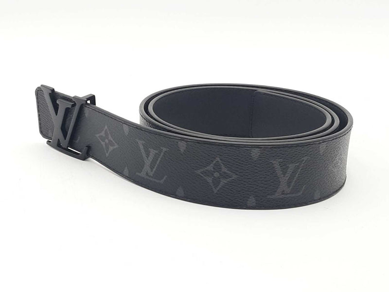 Louis Vuitton Monogram 40mm Matte Black Belt Size 38 Aa0925lrzsa
