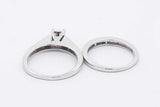1.15cttw Diamond Wedding Set In 14k White Gold 6.3 Grams Size 7 Eb0126wcrsa