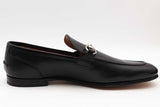 Gucci Jordaan Black Leather Loafers Size 10 Eb0726oxzsa