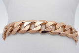 14k Yellow Gold Curb Chain Link Bracelet 51.1 Grams 9 Inch Eb0426wpxzsa