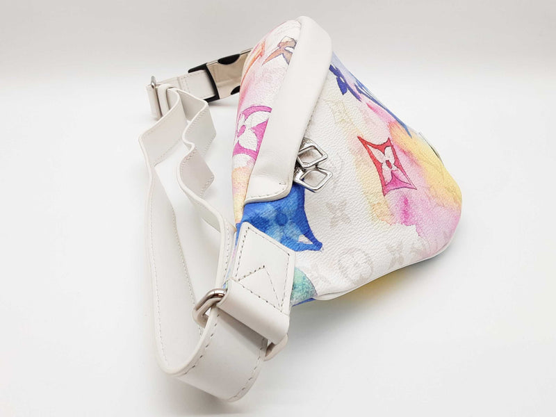 Louis Vuitton Discovery Watercolor Monogram White Bum Bag Do0425lixzde