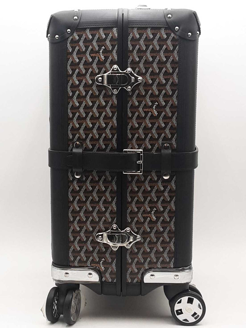 Goyard Bourget Pm Trolley Suitcase Black Aa0825erxzsa