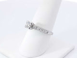 0.91 Ctw Diamond & 18k Gold Cathedral Engagement Ring 4.6g Size 7.75 Fw0426ezxdu