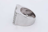 3.78cttw Princess Cut Diamond Ring In 14k White Gold 16.7g Size 9.5 Eb0526lixzdu