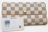 Louis Vuitton Damier Azur Sarah Wallet Eb0926lrrsa