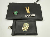 Lanvin X Future Leather Double Clutch With Id Card Case Eb0724ooosa