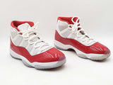 Nike Air Jordan 11 Retro "Cherry" Red & White Sneakers Size 14 Fw0325lxzdu