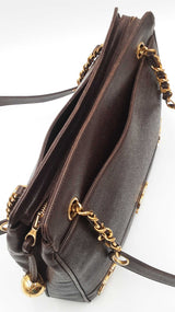 Chanel Triple Coco Mark Shoulder Bag In Brown Caviar Leather Fw0426llzxdu