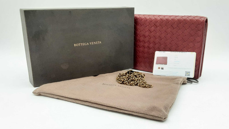 Bottega Veneta Intrecciato Burgundy Handbag Sd0625rzxdu