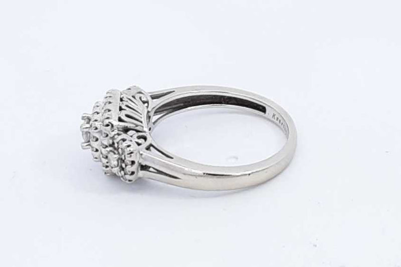 Approx. 0.77ctw Diamond Ring In 14k White Gold 3.8 Grams Size 7.25 Eb0824lrxdu