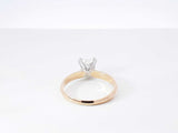 0.75 Ctw Diamond Solitaire Ring In 14k Yellow Gold 2.6g Size 6.5 Fw0626lwzxdu