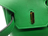 Hermes Birkin 25 Bambou Green Swift Gold Hardware Handbag Do1225lirxzde