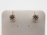 2.06 Cttw Lab Grown Diamonds 14k Yg 1.2g Screw Back Stud Earrings Do0826poxde