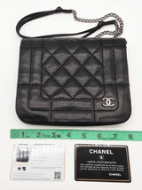 Chanel Black Soft Quilted Leather Flap Shoulder Bag Do1125exzde