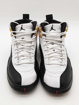 Nike Air Jordan 12 Retro Black & White Taxi Sneakers Size 9.5 Eb0126lwxde