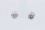 2.0cttw Lab Grown Diamond Stud Screwback Earrings 14k Yellow Gold 1.2g Eb326wcrsa
