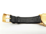 Tiffany & Co. 32 Mark Coupe 18k Yg Black Crocodile Leather Watch Do0725iwxzde