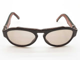 Perrin Paris Green Brown Crocodile Leather Sunglasses Do0826lcrde